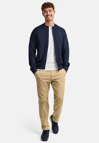 INDICODE JEANS Gebreid vest 'Laos' in Blauw