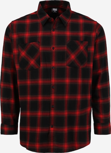 Urban Classics Big & Tall Krekls sarkans / melns, Preces skats