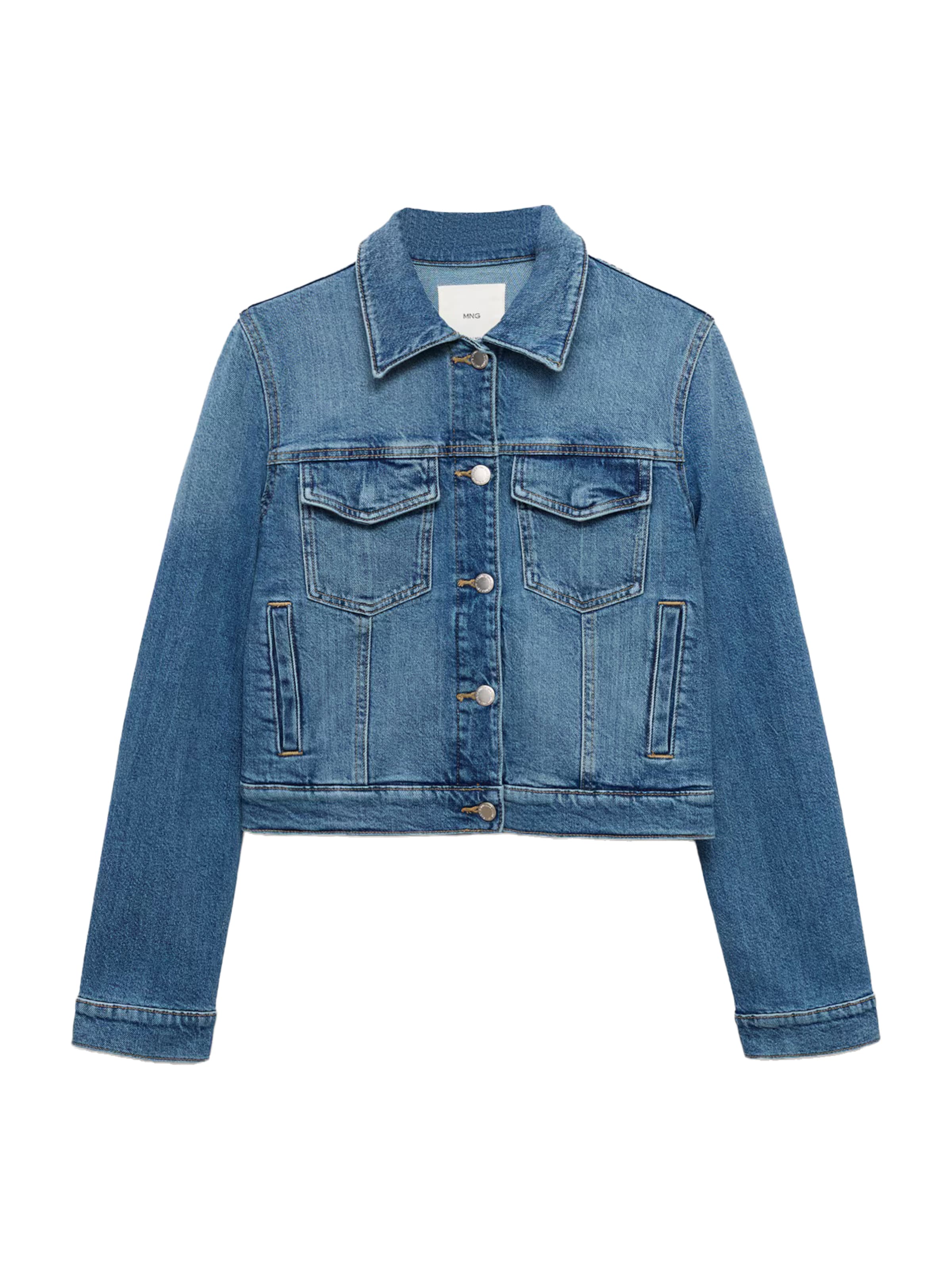 MANGO Kurtka przejściowa 'NEWVICKY' w kolorze niebieski: przód