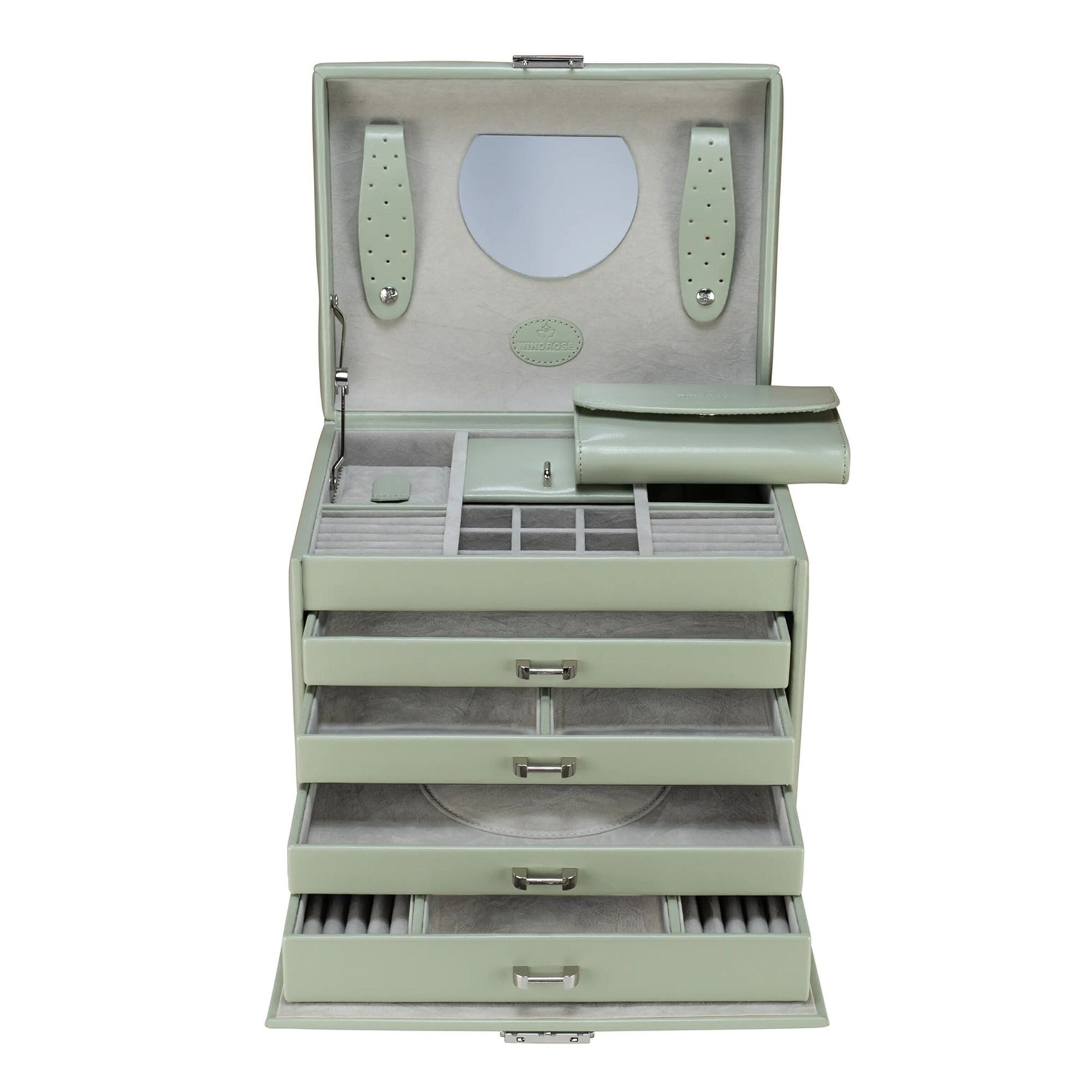 WINDROSE Sieraden-bewaring 'Merino' in Groen