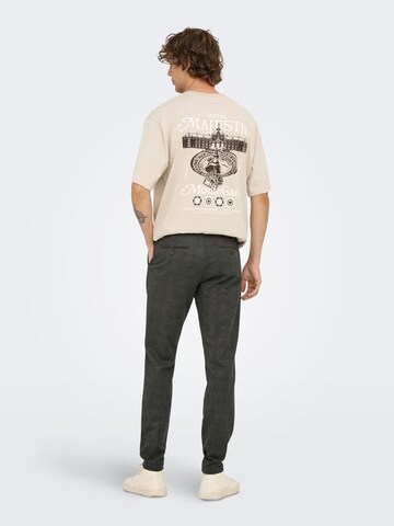Only & Sons Slimfit Lærredsbukser 'ONSMark' i grå
