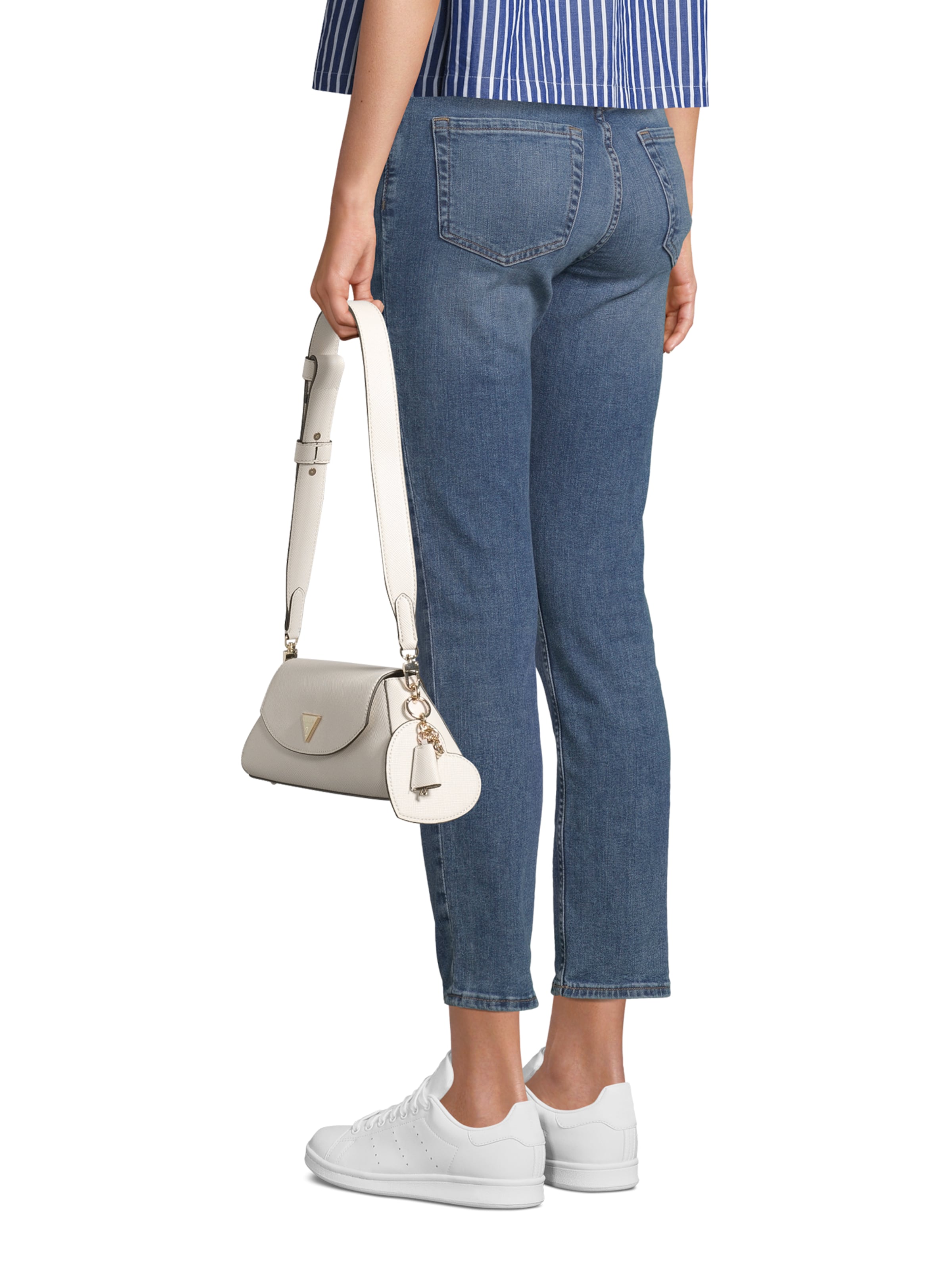 Geantă de umăr 'BOLENA FLAP SHOULDER BAG' de la GUESS pe gri