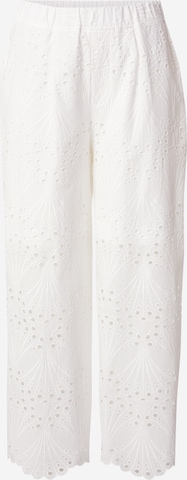 OUILoosefit Hlače - bijela boja: prednji dio