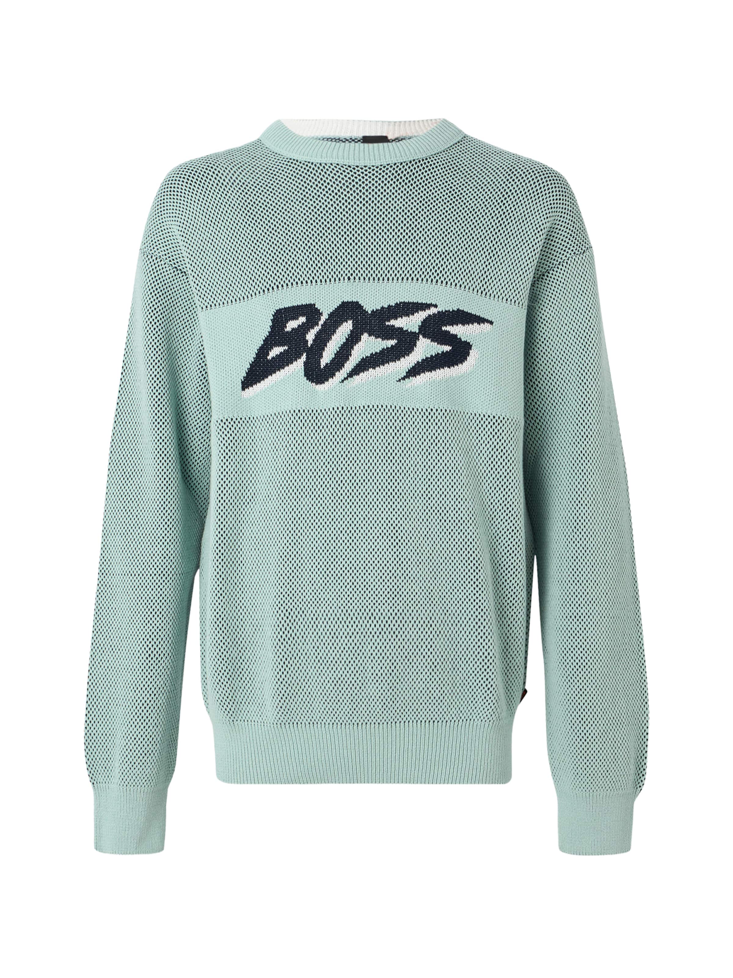 BOSS Sweter 'Kaywatch' w kolorze zielony: przód