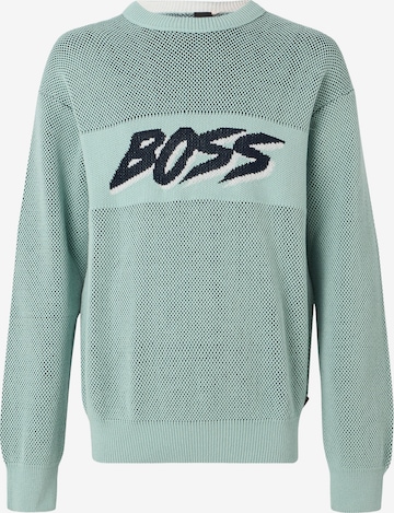 BOSS Sweter 'Kaywatch' w kolorze zielony: przód