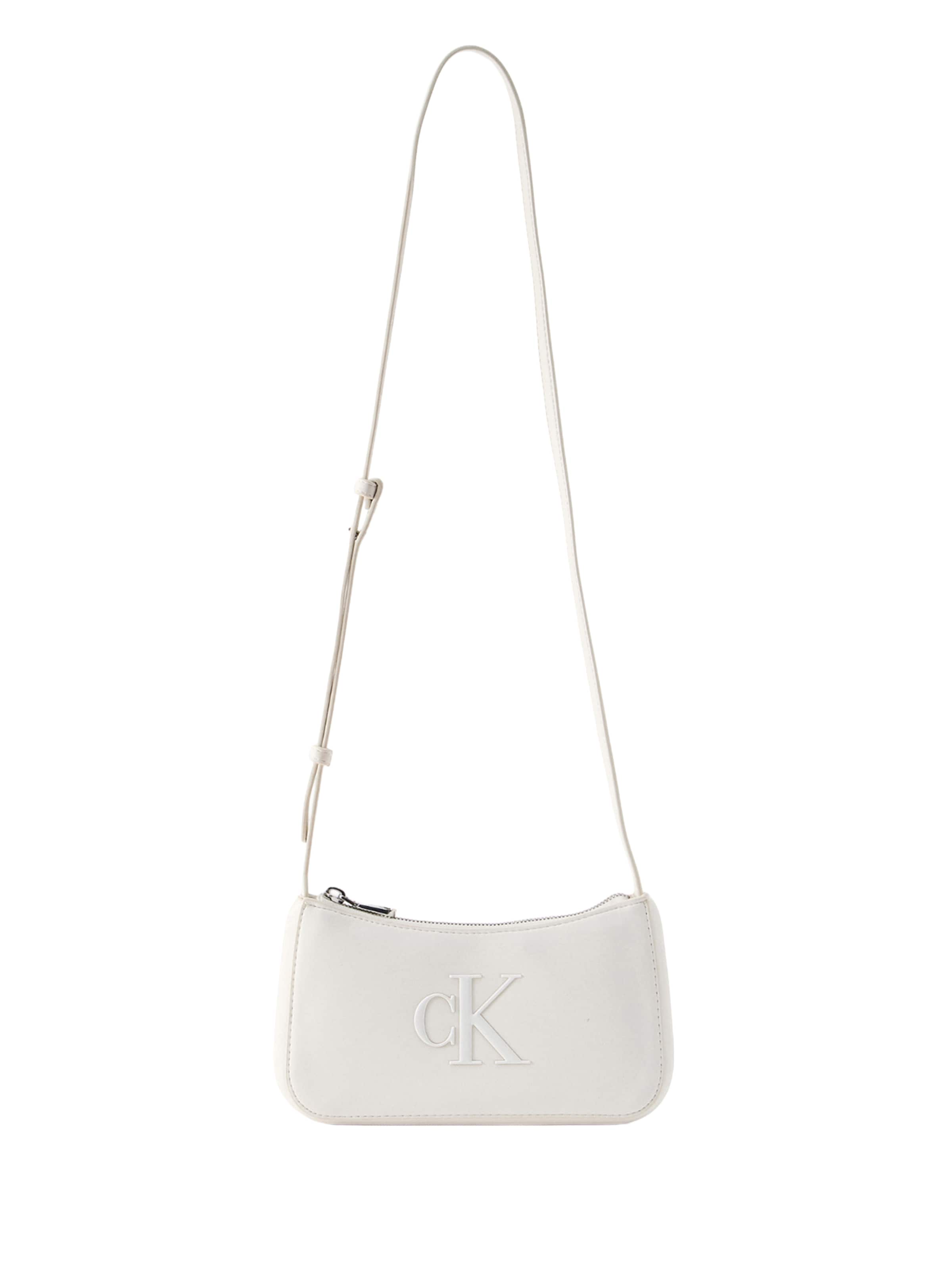 Calvin Klein Τσάντα ώμου σε λευκό: μπροστά