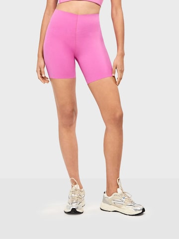 Gisela Слим Леггинсы в Ярко-розовый: спереди