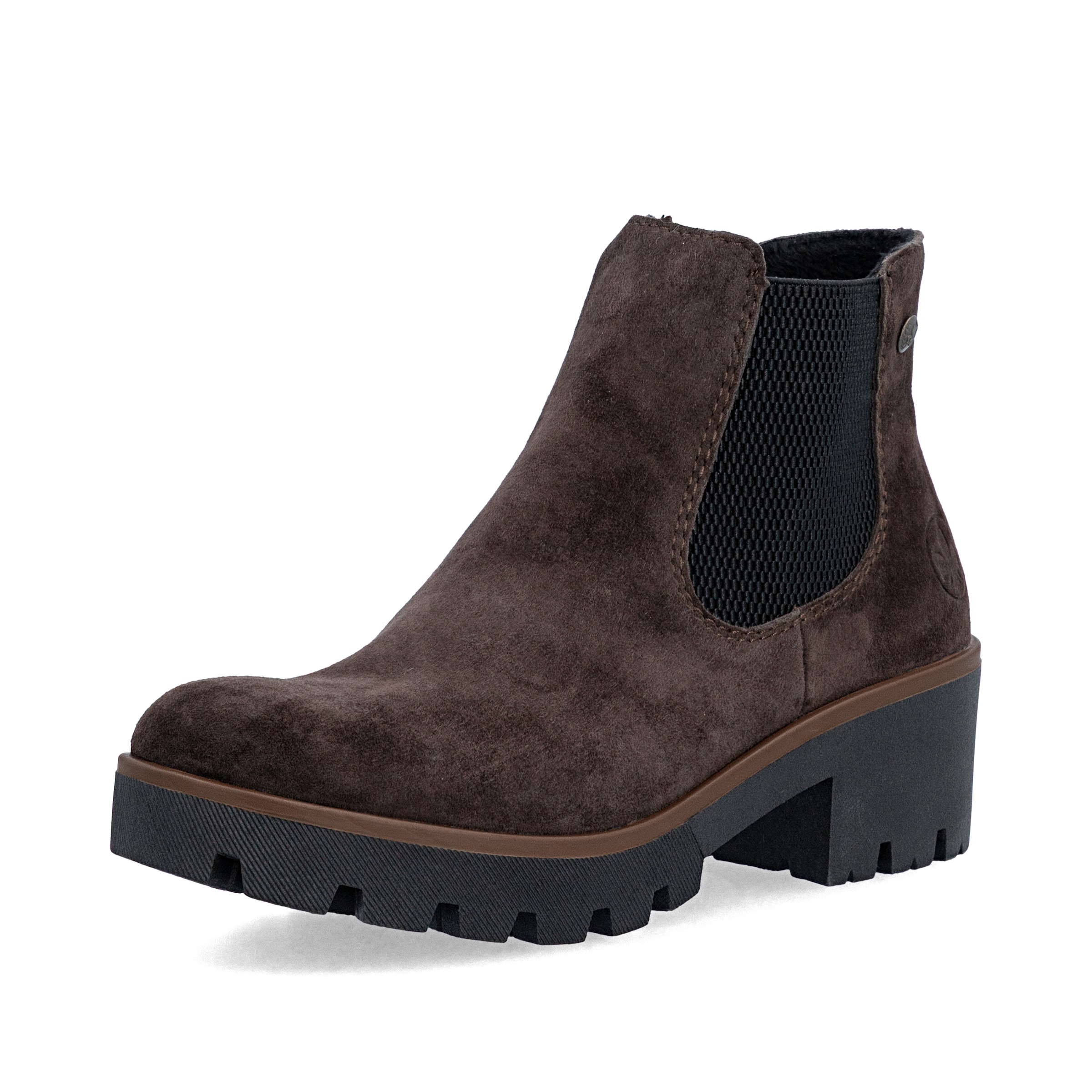 Chelsea Boots Rieker en marron : devant
