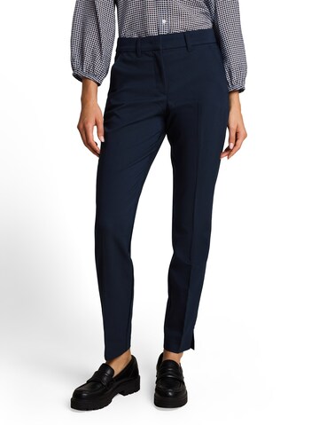 TOM TAILOR - Slimfit Calças com vincos 'Mia' em azul: frente