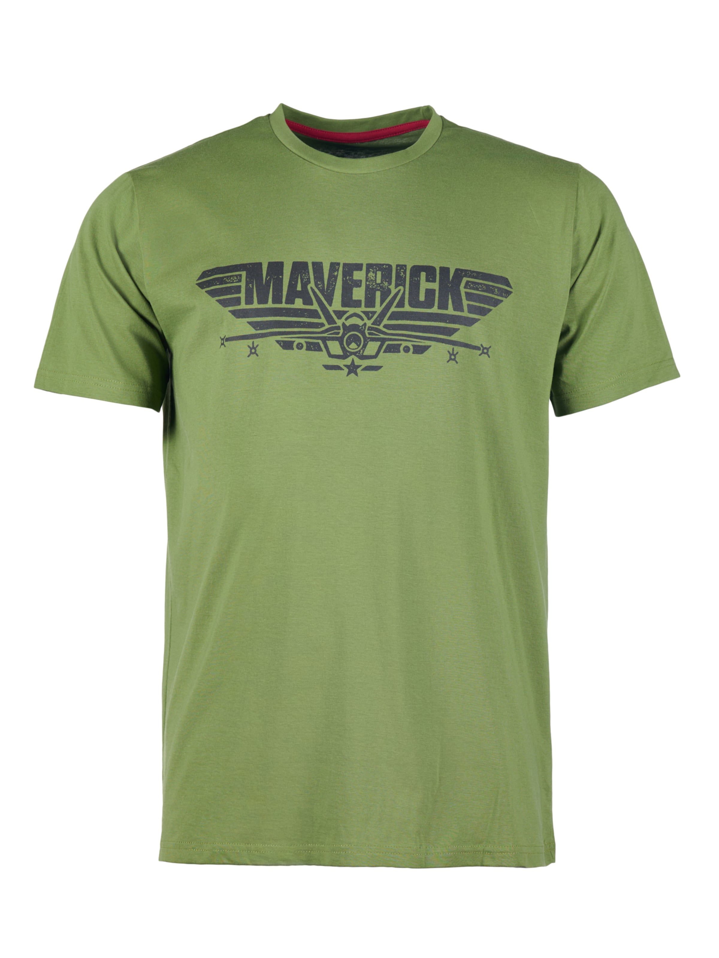 TOP GUN Shirt in Schwarz: Vorderseite