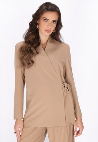 Blazer faina en beige : devant