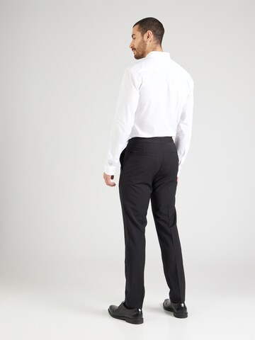 Regular Pantalon à plis 'Hesten' HUGO en noir