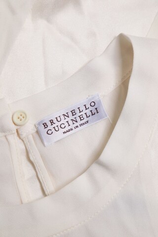 Brunello Cucinelli Ärmellose Bluse S in Weiß