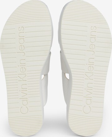 Calvin Klein Jeans - Zapatos abiertos en blanco