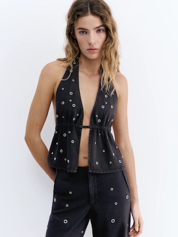 Pull&Bear Tričko 'CAMISETA PACIFIC' – černá: přední strana