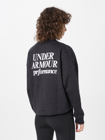 UNDER ARMOUR Sportief sweatshirt 'Essential' in Zwart