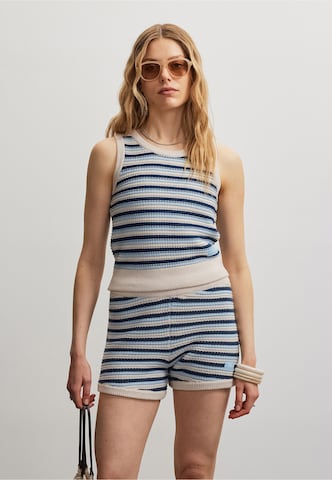 Pegador - Top de punto 'Parma' en azul: frente