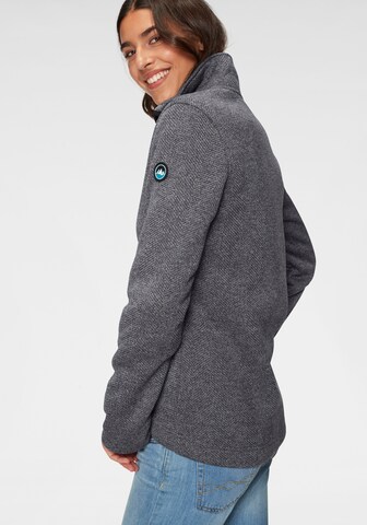 POLARINO Athletic Fleece Jacket in Grey