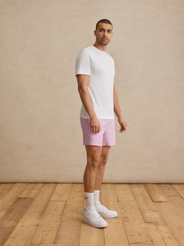 DAN FOX APPAREL Kratke kopalne hlače 'Juri' | roza barva