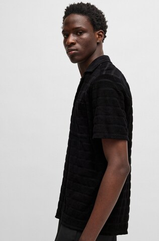 HUGO Regular Fit Hemd 'Ellino' in Schwarz