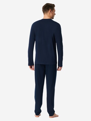 SCHIESSER Pyjama lang ' Casual Nightwear ' in Blauw