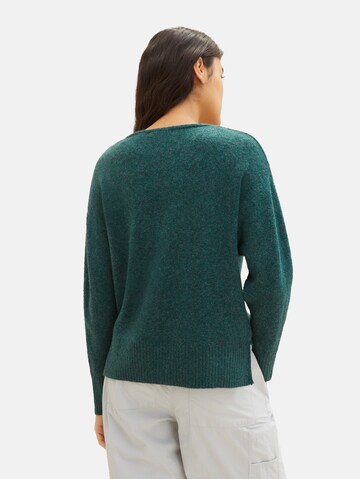 TOM TAILOR Sweater in Green