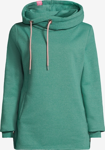Sweat-shirt 'IRIS' salzhaut en vert : devant