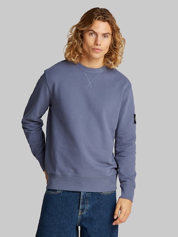 Calvin Klein Jeans Mikina - Modrá: predná strana