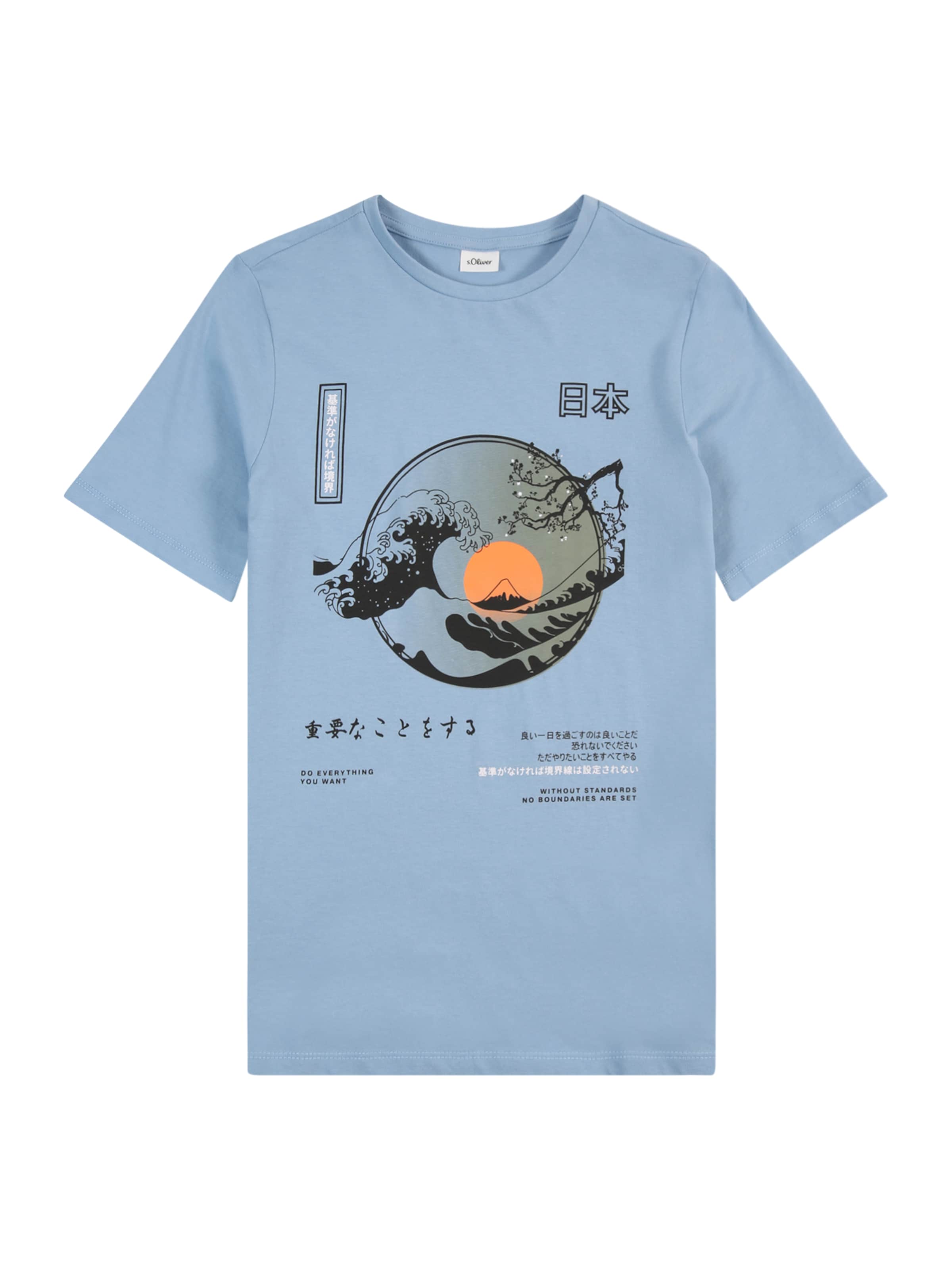 s.Oliver Koszulka w kolorze niebieski: przód