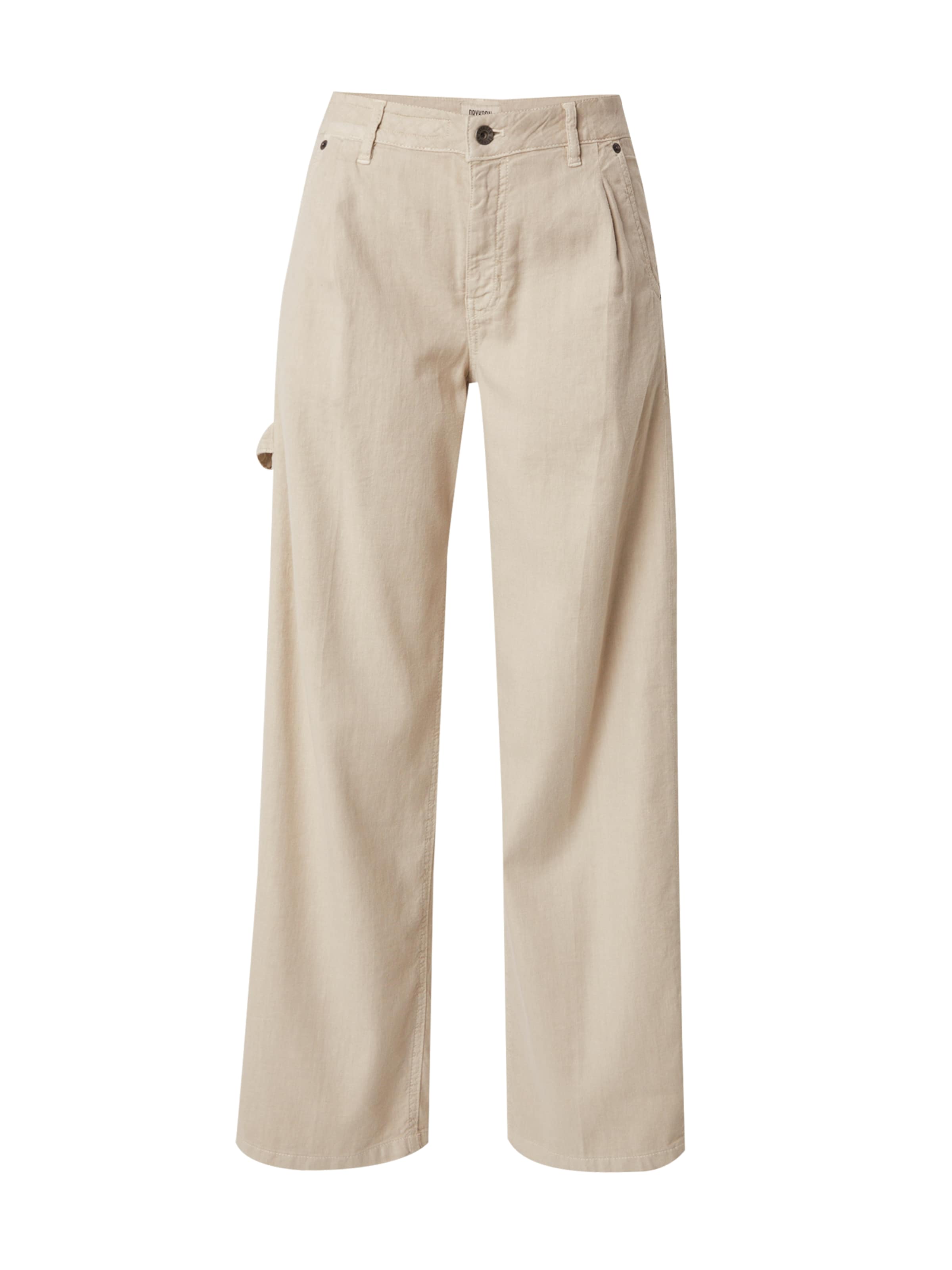 DRYKORN Широкий Джинсы с плиссировкой 'VYNOWN' в Бежевый: спереди