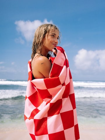 woodsandwaves Beach Towel in Red: front