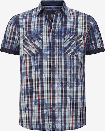 Jan Vanderstorm Comfort fit Button Up Shirt ' Nordolf ' in Blue: front