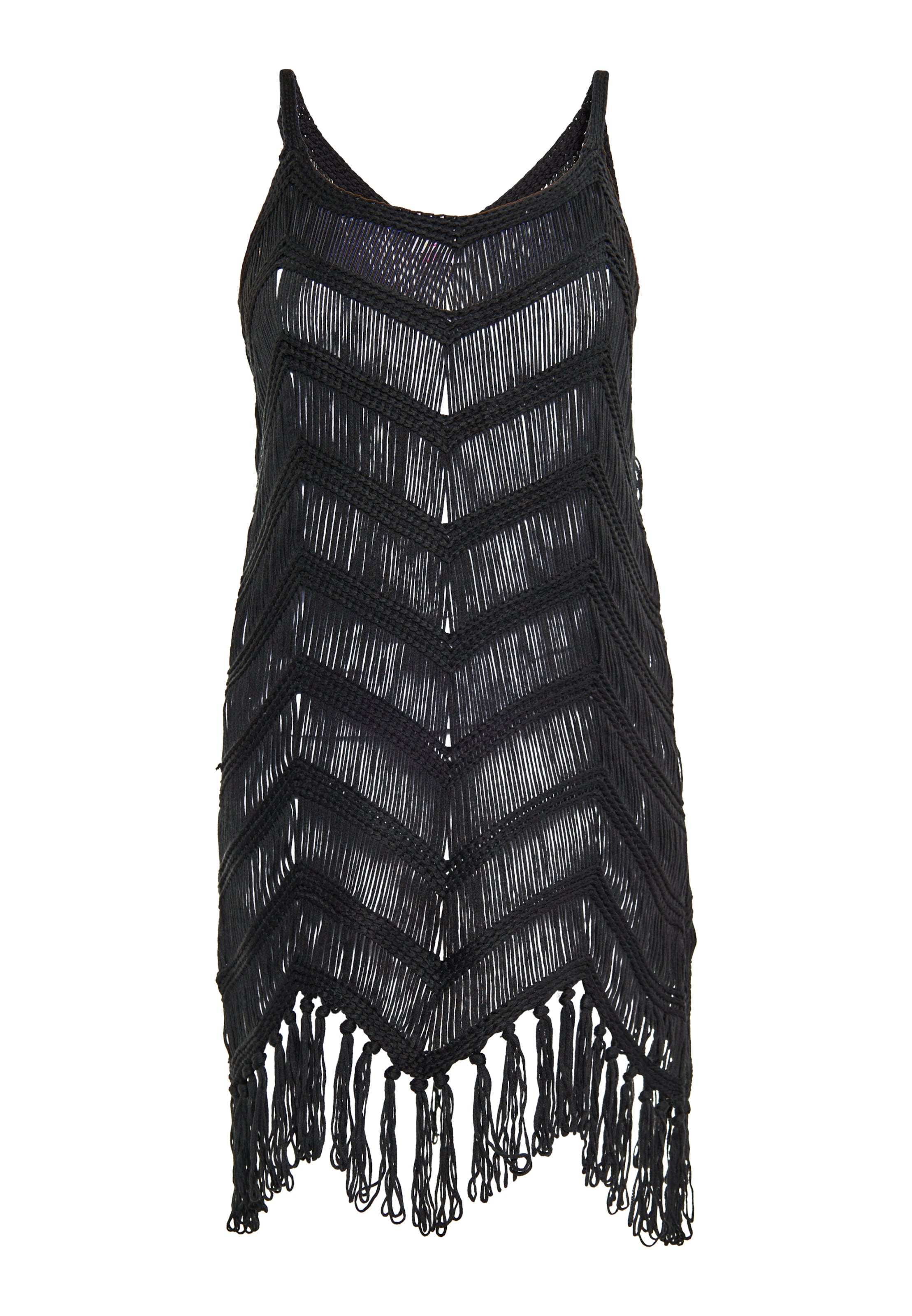 IZIA Πλεκτό φόρεμα σε μαύρο: μπροστά