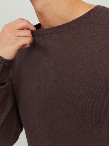 JACK & JONES Pullover 'Emil' in Braun