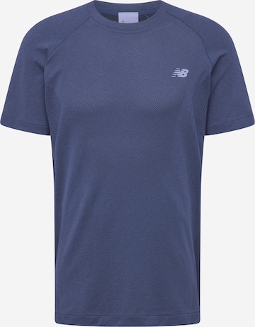 new balance Functioneel shirt 'Athletics' in Blauw: voorkant