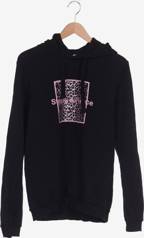 NA-KD Sweatshirt & Zip-Up Hoodie in M in Black: front