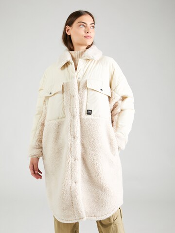 HUGO Between-Seasons Coat 'Falektra-1' in Beige: front