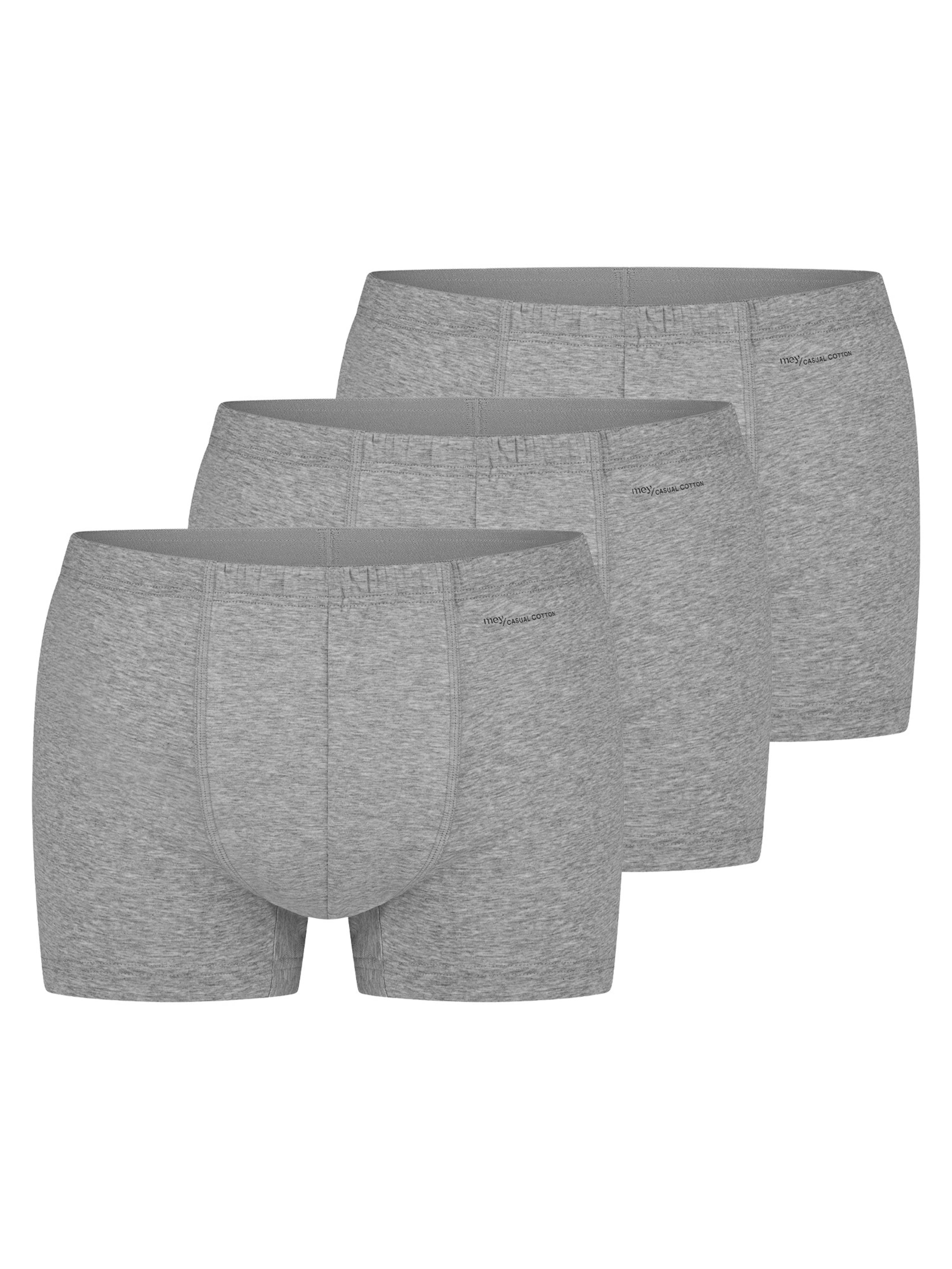 Mey Boxer shorts 'Casual Cotton' in Grey: front