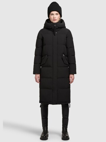 khujo Winter Coat 'Elaila' in Black: front