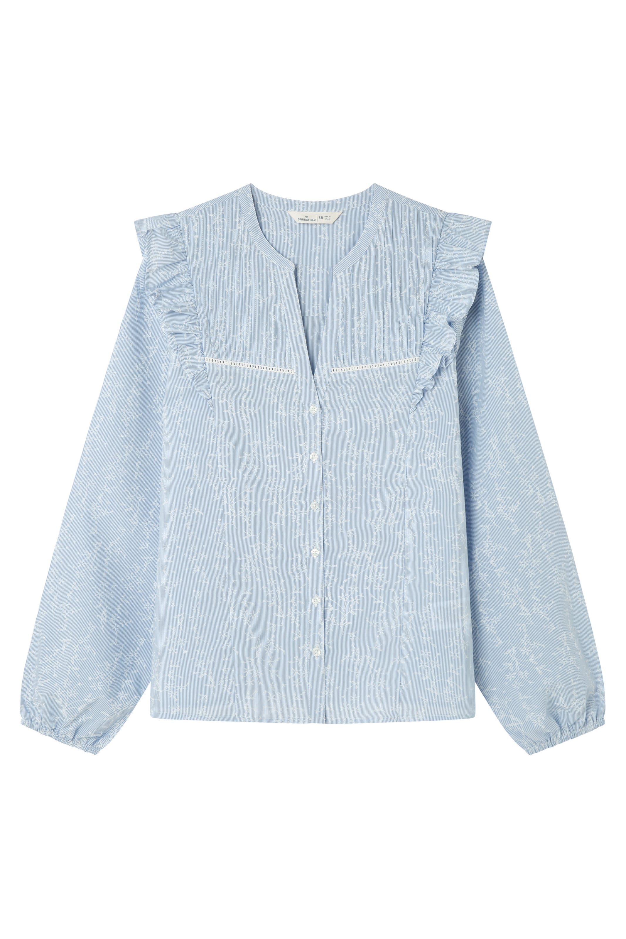 Springfield Bluse in Blau: Vorderseite
