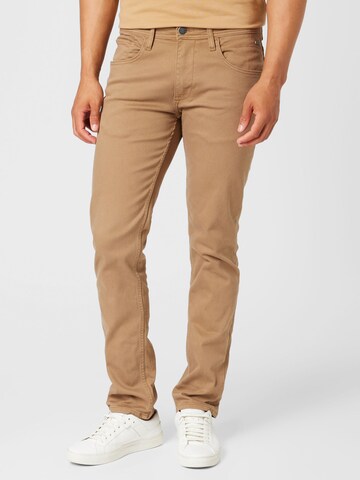 BLEND Slim fit Chino Pants 'Twister' in Brown: front