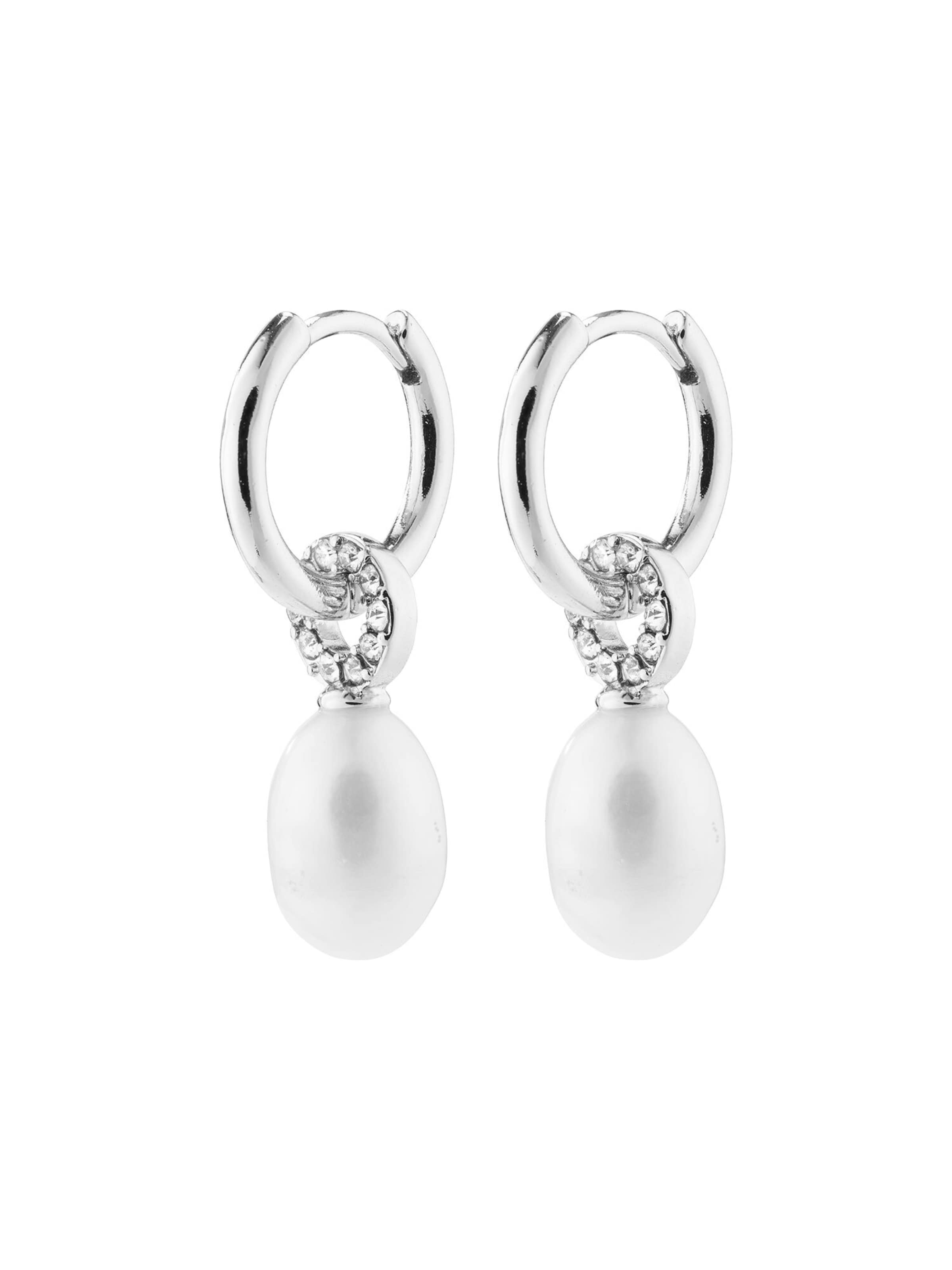 Pilgrim Örhängen 'Baker' i silver: framsida