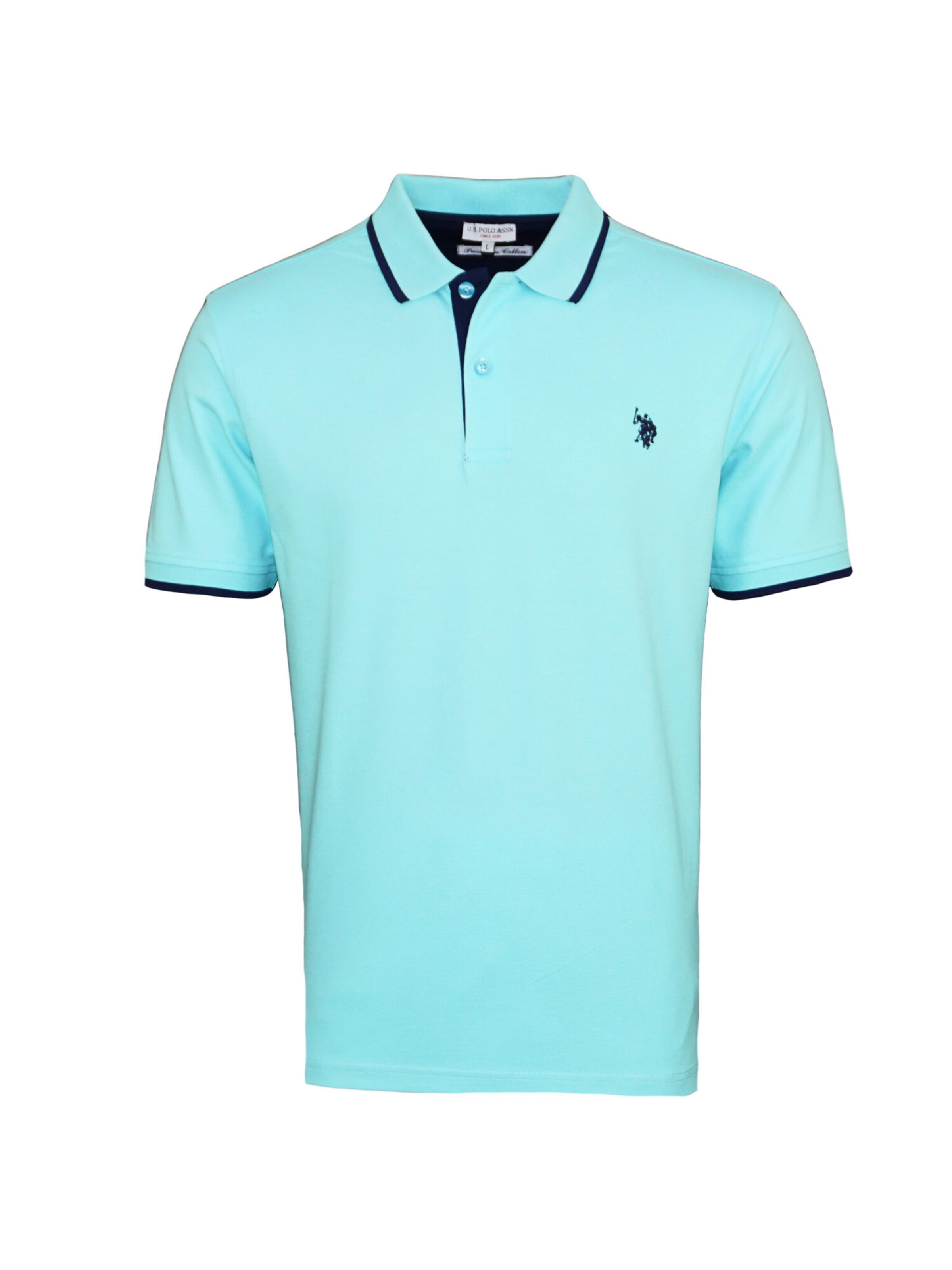T-Shirt U.S. POLO ASSN. en bleu : devant