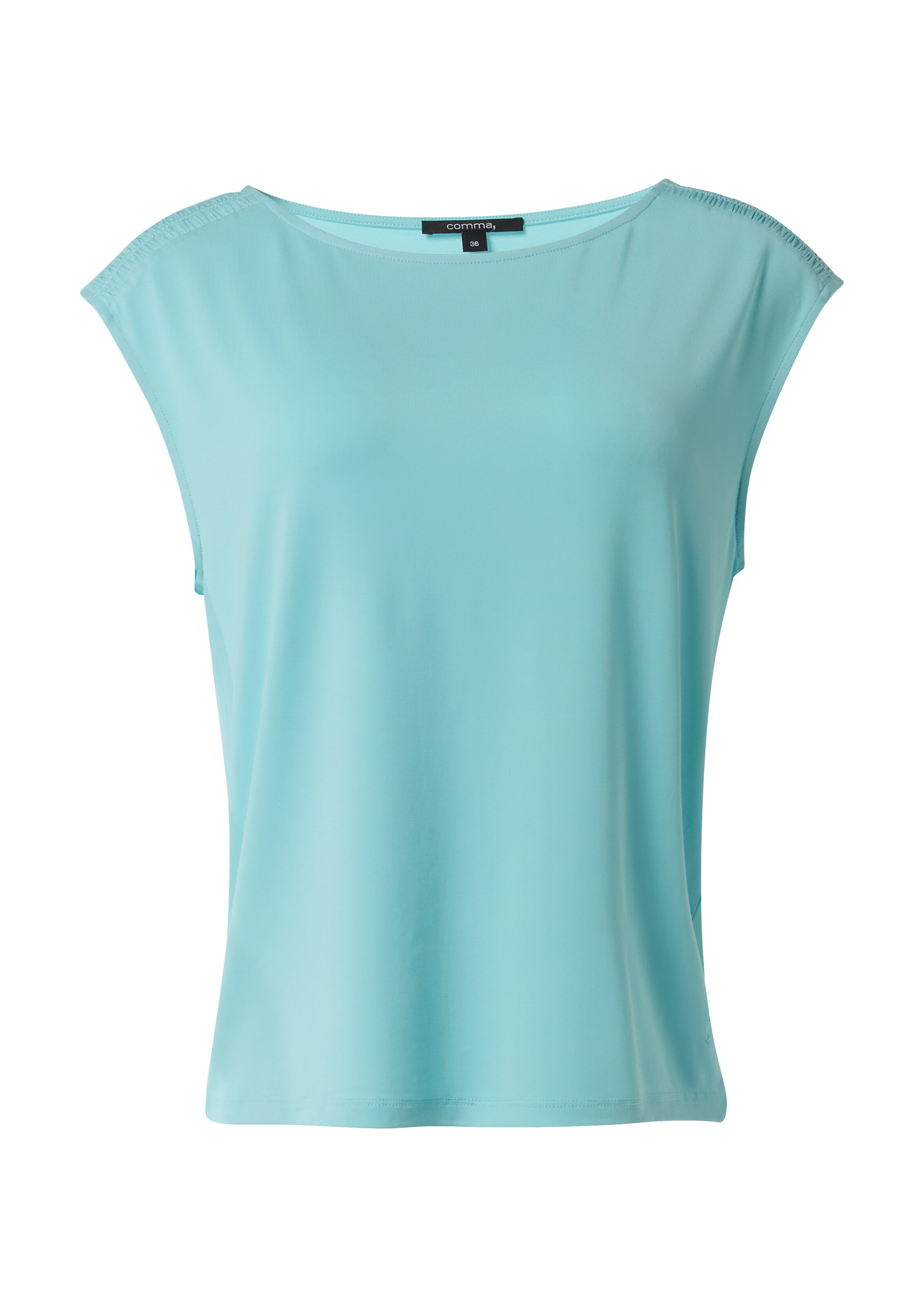 COMMA Shirt in Blauw: voorkant