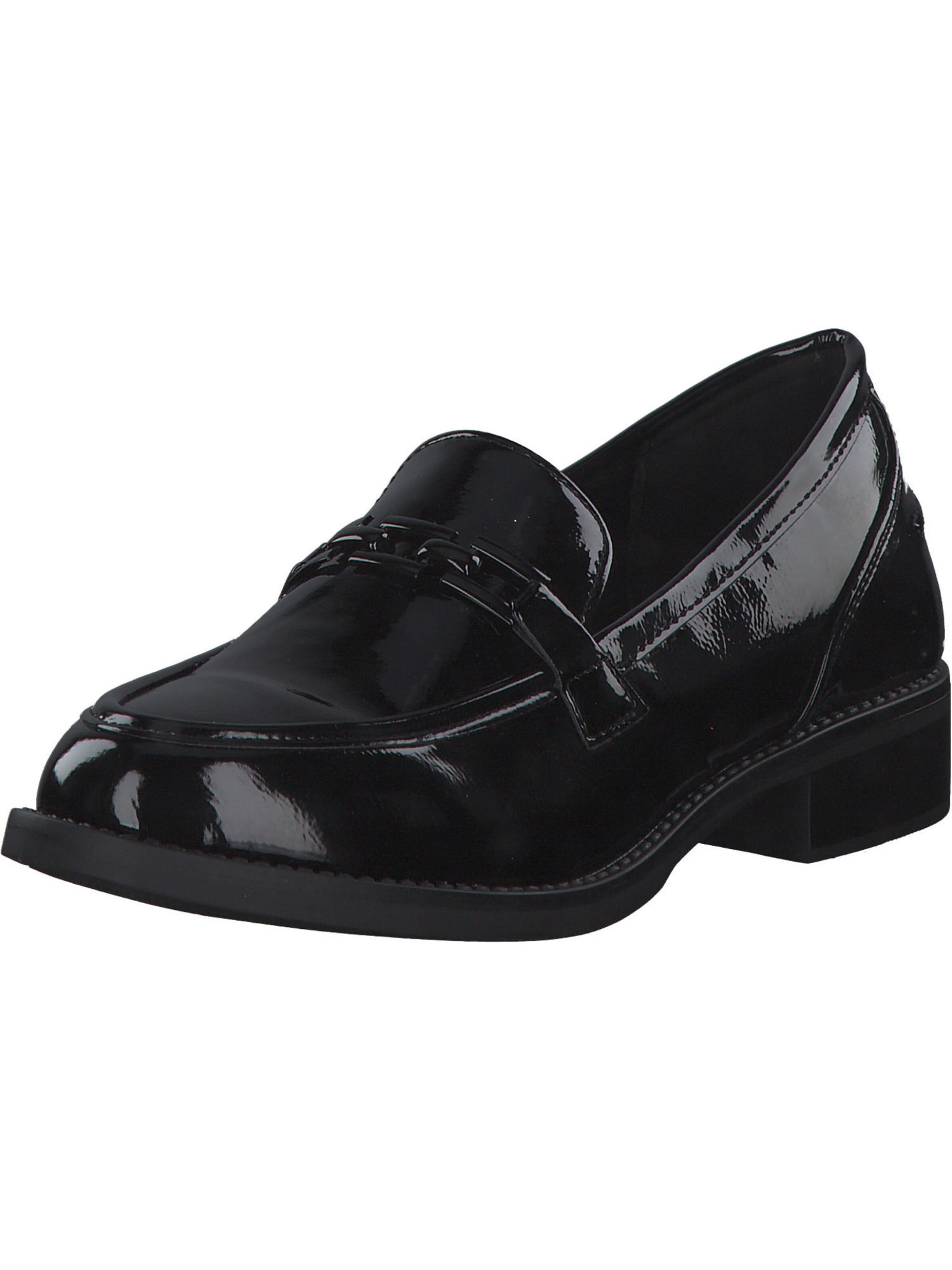 Idana Mokassin in Schwarz: Vorderseite