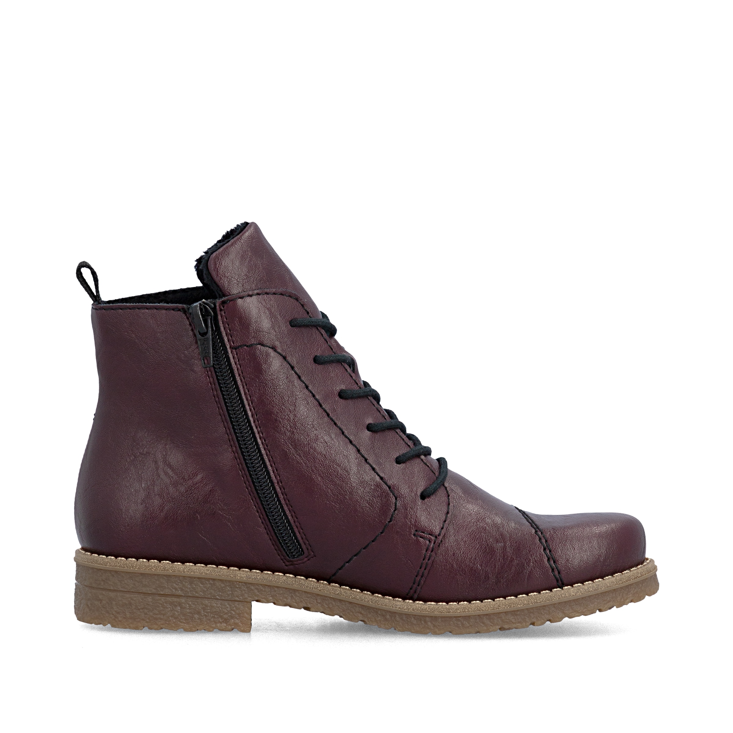 Bottines à lacets Rieker en rouge