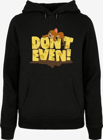 ABSOLUTE CULT Sweatshirt 'Tom and Jerry - Don't Even' in Zwart: voorkant