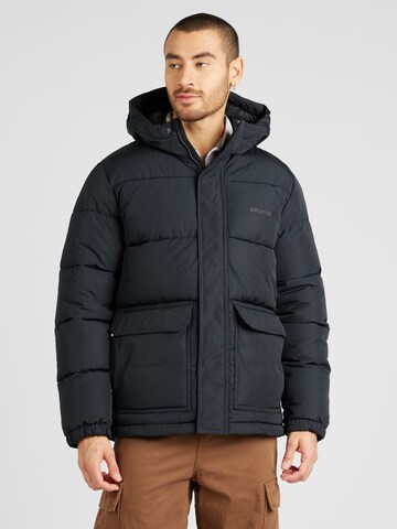 HOLLISTER Winter Jacket in Black: front