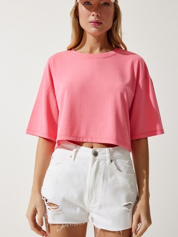 Happiness İstanbul Μπλουζάκι σε ροζ