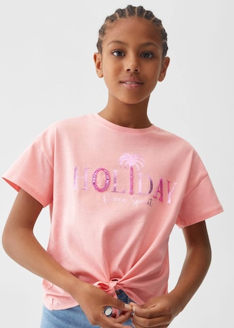 MANGO KIDS Shirt 'Cuba' in Pink: front